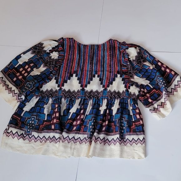 Ba&Sh Marry Print Peasant Blouse - Picture 8 of 15